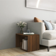 Tavolino Rovere Marrone 59x36x38 cm in Legno Multistrato 826634