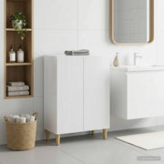 Mobiletto da Bagno ARNHEM Bianco Lucido 59,5 x 31 x 80 cm 896619