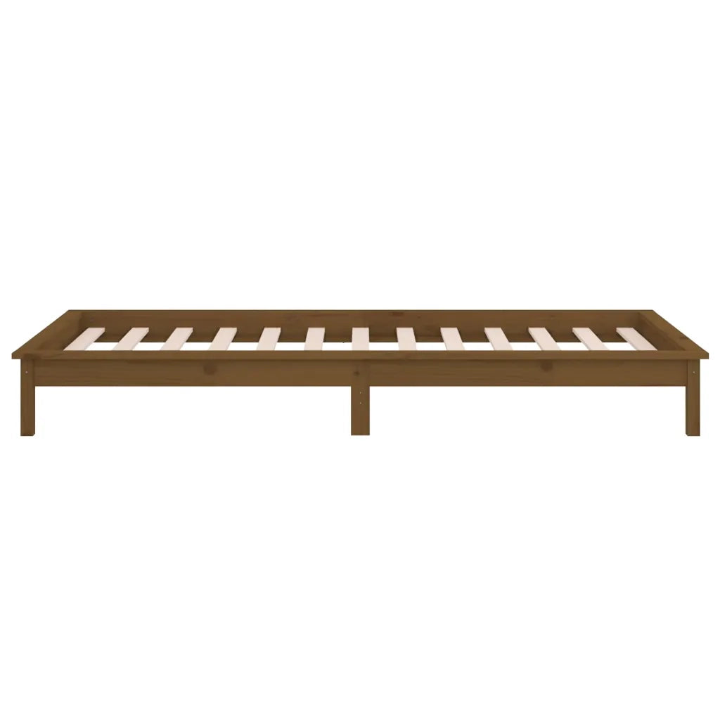 Giroletto con LED senza Materasso Ambra 100x200 Legno Massello 820599