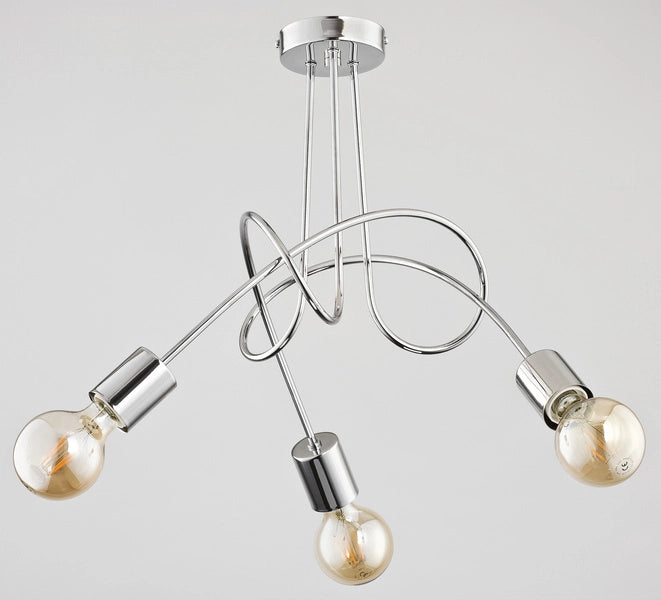 Lampadario Alfa Tango cromato 3 luci E27 60W IP20 41cm