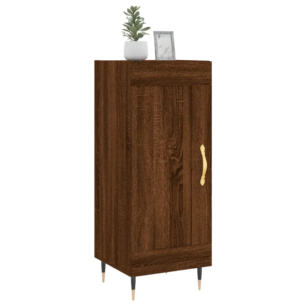 Credenza Rovere Marrone 34,5x34x90 cm in Legno Multistrato 830427
