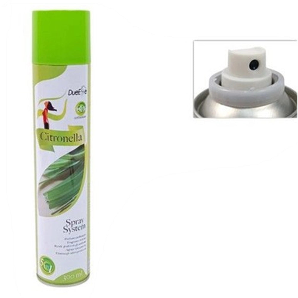 Trade Shop - Set 24pz Bomboletta Spray Deodorante Ambiente Repellente Insetti Citronella 300ml 640296a -