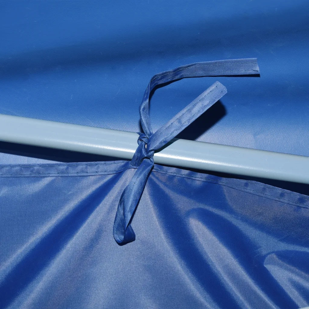 Tenda Pieghevole Pop-Up con 8 Pareti Laterali-Tenda Gazebo 870x291x315 cm Blu