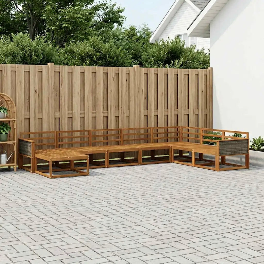 Set di divani da esterno 8 pcs Naturale 3382797