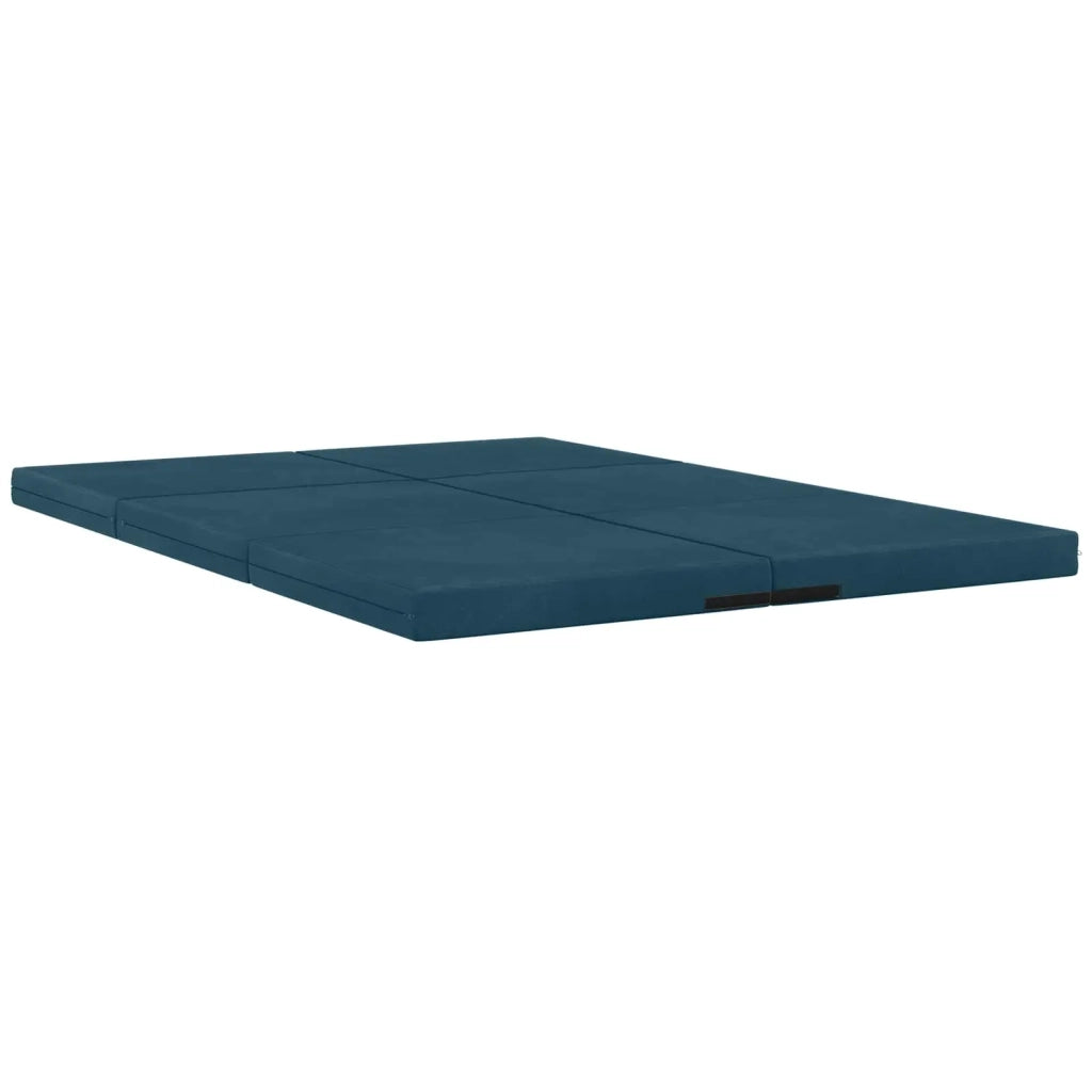 Divano Letto Pieghevole 140 x 67 x 45 cm Blu 900274