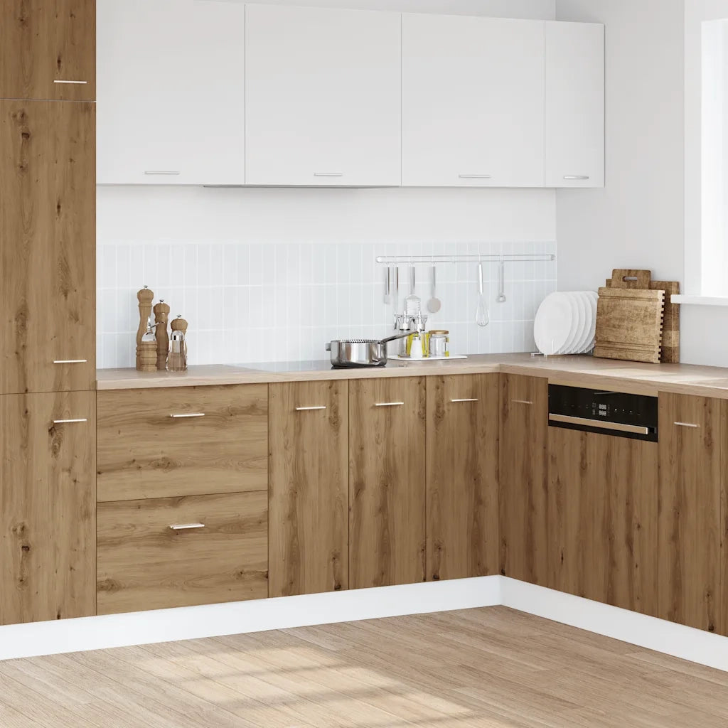 vidaXL Armadio Inferiore “Lyon” Rovere Artigianale 60x46x81,5 cm
