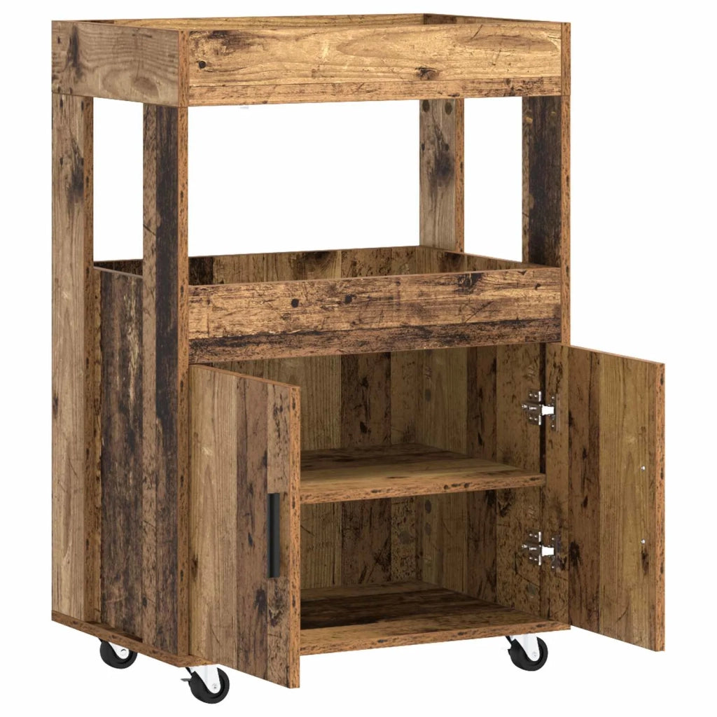 Carrello da Bar Legno di quercia 60 x 39.5 x 89 cm 8015684