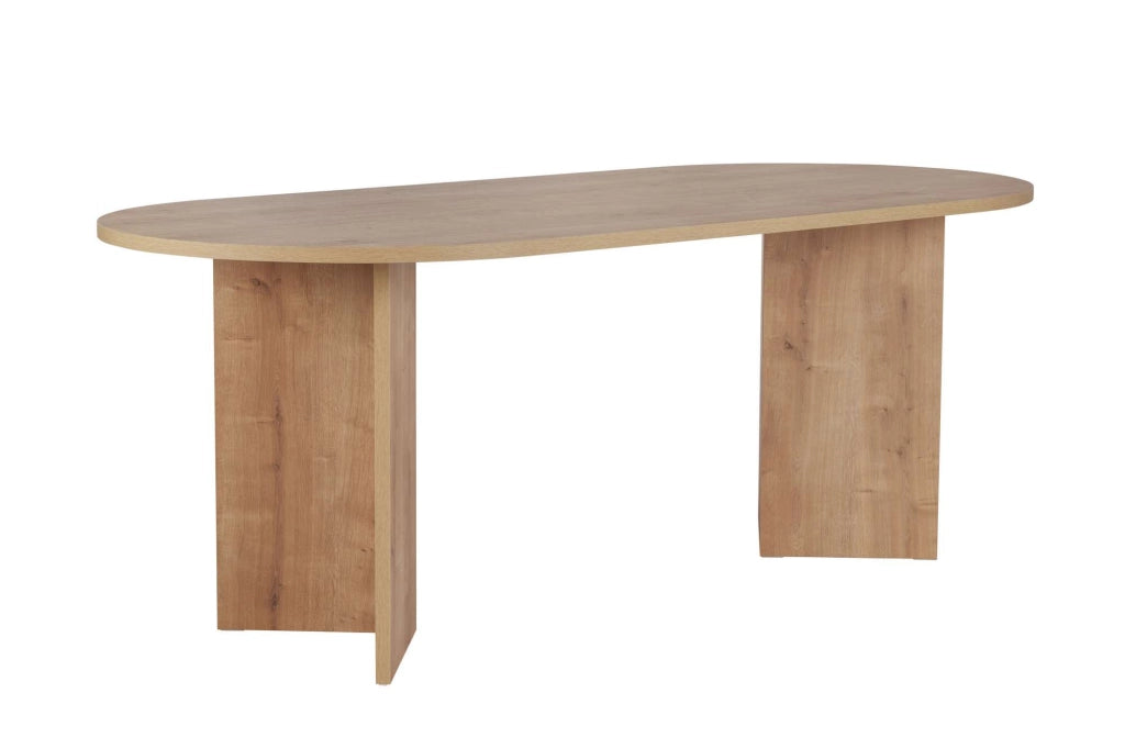 Tavolo da pranzo in legno "Sabella" 200 x 90 x 75 cm - Rovere zaffiro