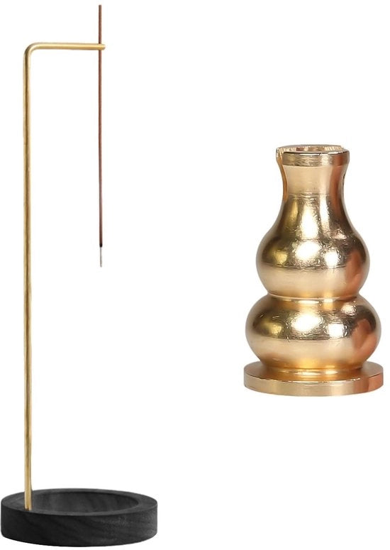 Supporto per candela in legno - Sostegno per candela - Decorazione - Nero - 1 Pezzo - 25,5 x 9 cm - Materiale Sostenibile