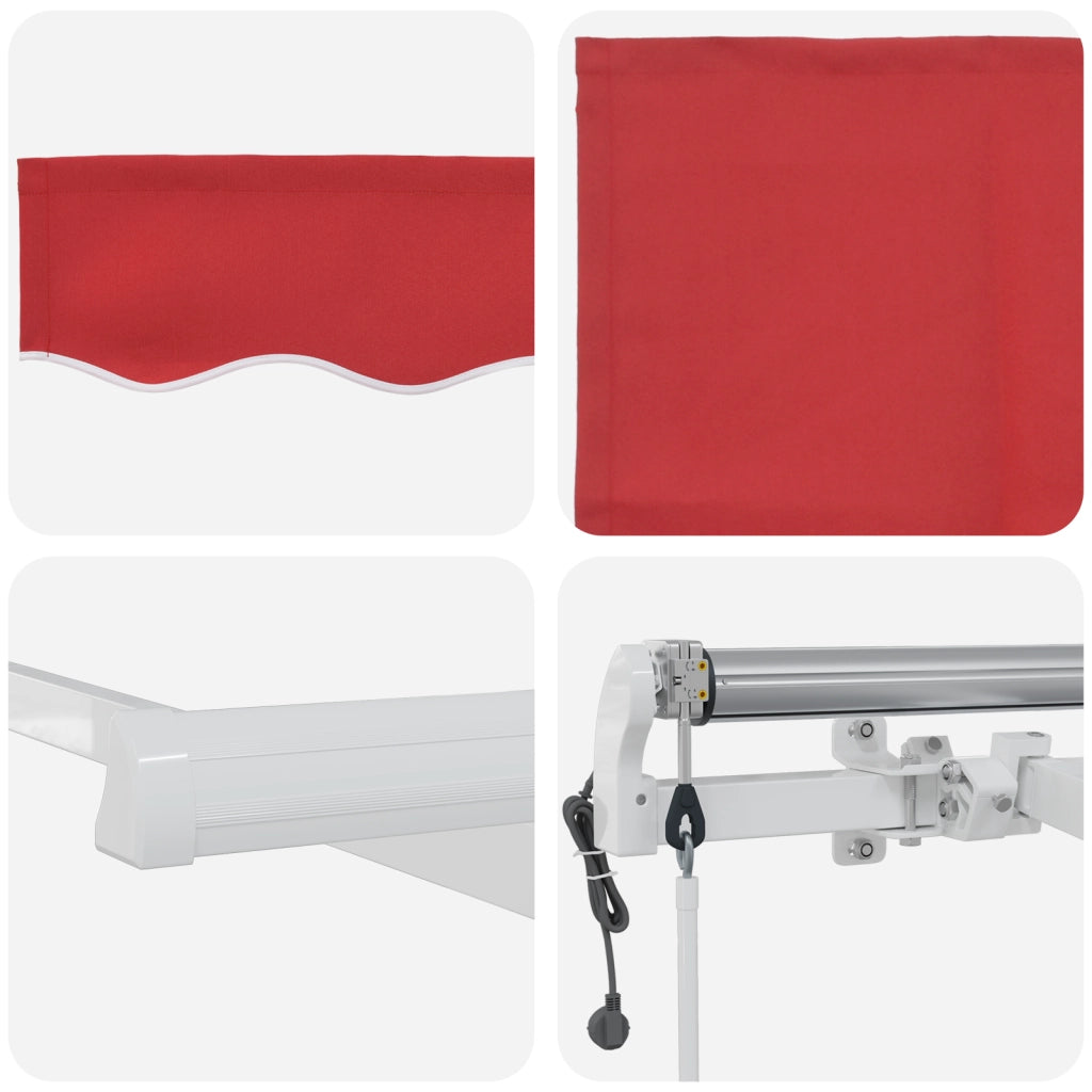 Tenda Retrattile Automatica Rossa 300x250 cm