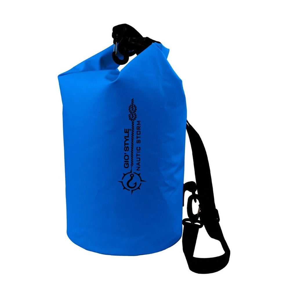 Trade Shop - Borsa Termica Impermeabile Dry Bag Nautic Storm Medium Capacita' Da 10 Lt ø20x45cm - Blu