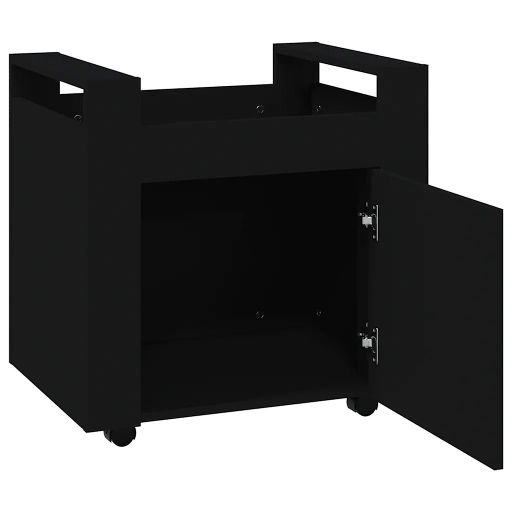 Carrello per Scrivania Nero 60x45x60 cm in Legno Multistrato 816609
