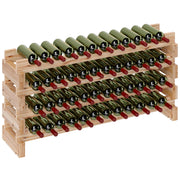 Cantinetta Vini Portabottiglie in Legno di Pino ¨C zephmum ¨C Legno 114x28x56.5 cm