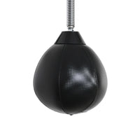 Speed Bag a Parete per Boxe e MMA ad Altezza Regolabile con Asta 79x72x20 cm in Acciaio e PU Nero