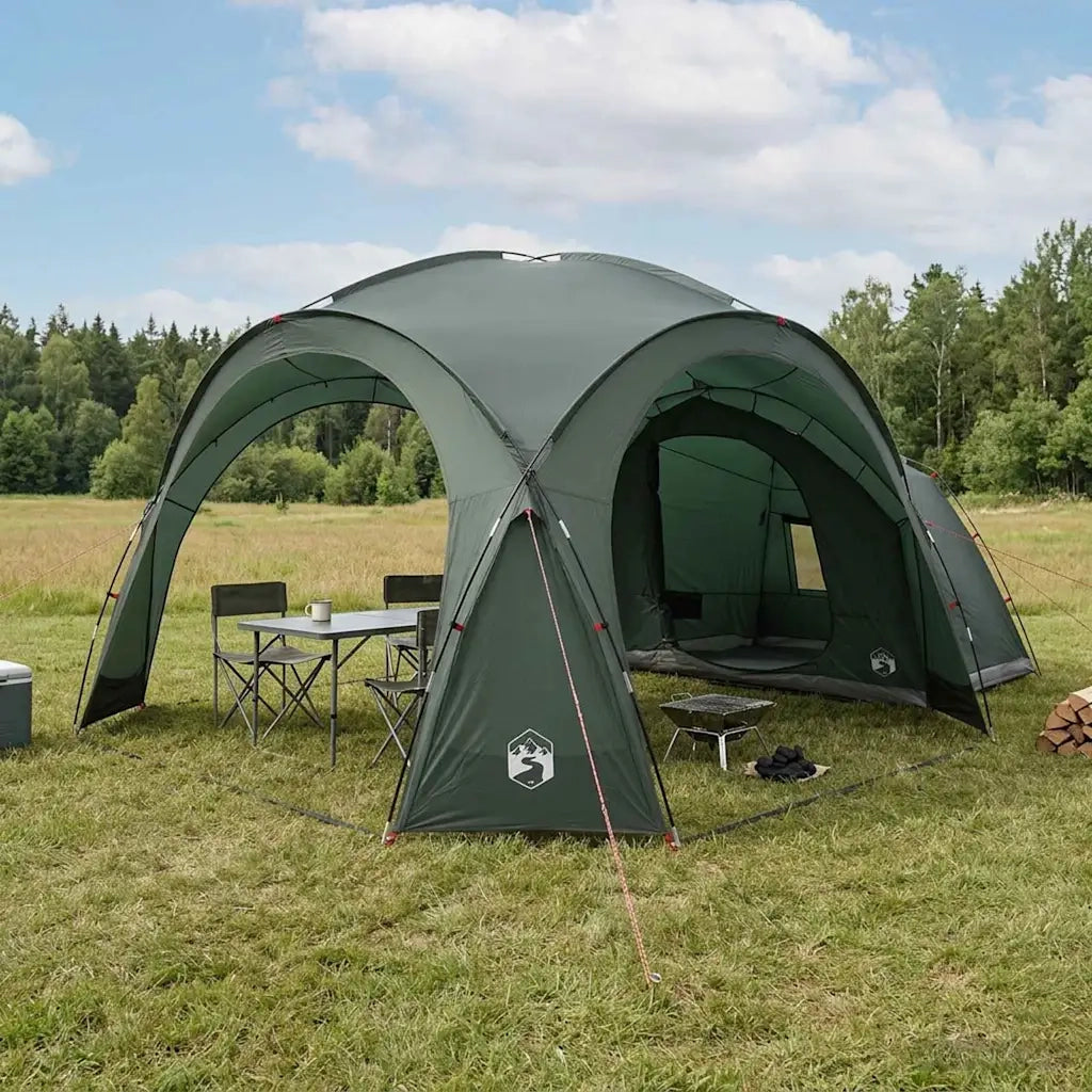 Tenda Laterale con tetto Verde militare 410 x 410 x 250 cm 42028684