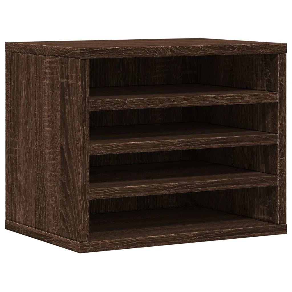 Organizer Scrivania Rovere Marrone 36x26x29,5 Legno Multistrato CFW6409150