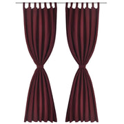 Tende Micro-Raso Bordò 2 pezzi con Occhielli 140 x 245 cm 130364
