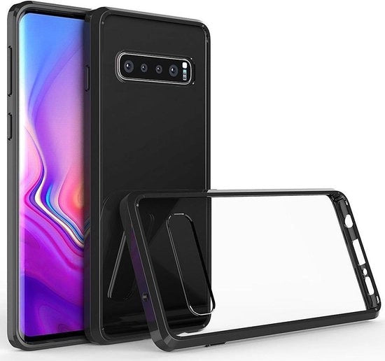 Copertura posteriore trasparente nera per Samsung Galaxy S10 Plus