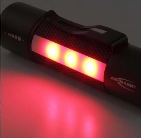 Ansmann 1600-0137 torcia Nero, Bianco Torcia a mano LED