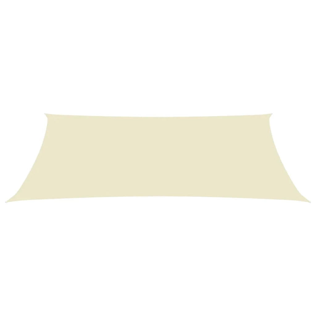 Vela ombreggiante/ombrellone rettangolare in tessuto Oxford 3 x 6 m crema 02_0009688