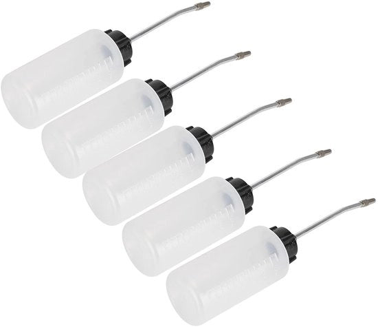 Macchina per la Sartoria Olio Dispensatore Integrato - Applicatore Flacone - 5 Pezzi - 120ML - Progetto di Regolazione Unica dell'Olio - Oliometro