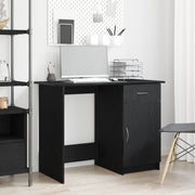 Scrivania  Nera Rovere 100x50x76 cm in Legno Ingengerizzato