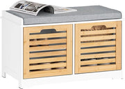 Sistema di Organizzazione per Scarpe con Cuscino - Opzione di Archiviazione per Scarpe - Cassetto di Archiviazione - MDF, PB - Riduzione dello Spazio - 71 cm x 43 cm x 35 cm
