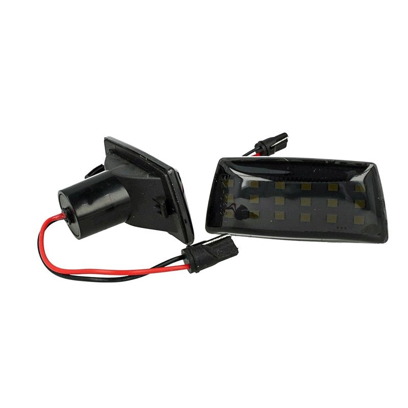Kit Freccia Laterale a Led Side Marker Lente Nero Fume Luce Arancione Per Opel Adam Astra H J D Insignia Meriva B Zafira