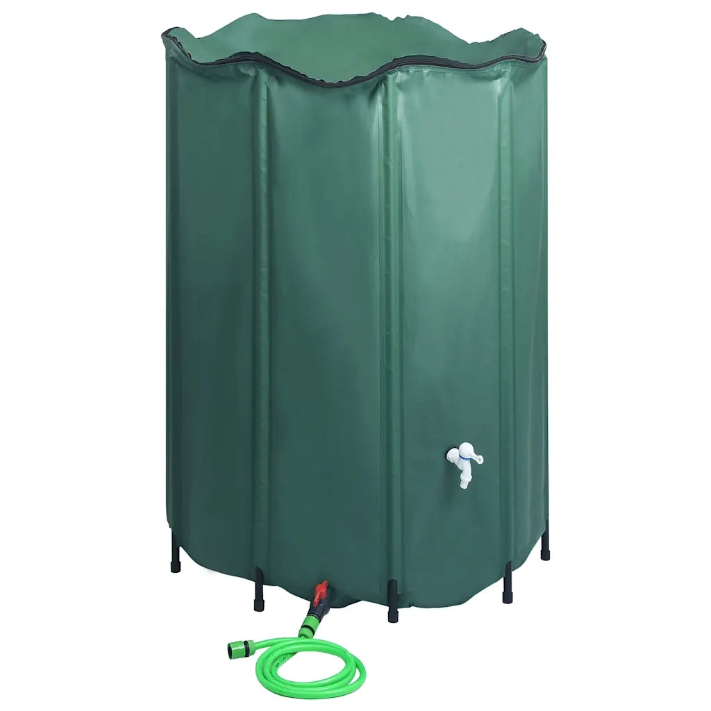Serbatoio per Acqua Piovana Pieghevole con Rubinetto 1250 L 48608