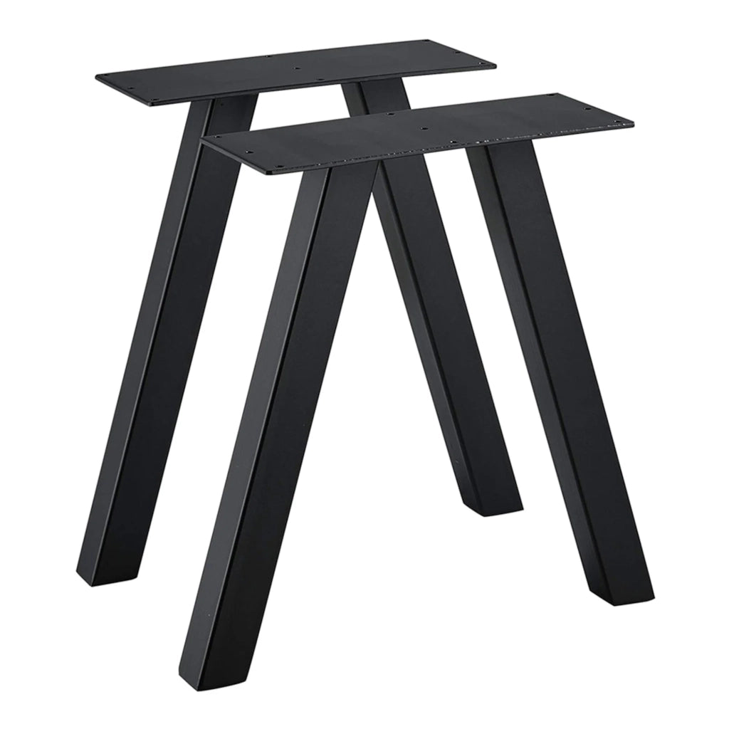 Set di 2 gambe per tavolo nuziale triangolari 42 x 40 cm acciaio nero 03_0008093