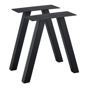 Set di 2 gambe per tavolo nuziale triangolari 42 x 40 cm acciaio nero 03_0008093