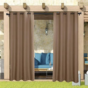 Pergola esterna impermeabile - tenda per pergola per esterno - protezione UV - ombreggiatura e privacy - marrone - 132 x 240 cm - per terrazza, balcone e giardino