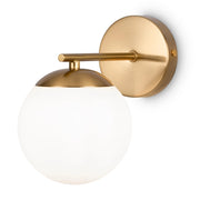 Applique Maytoni Marble MOD187WL-01BS ottone sfera bianca