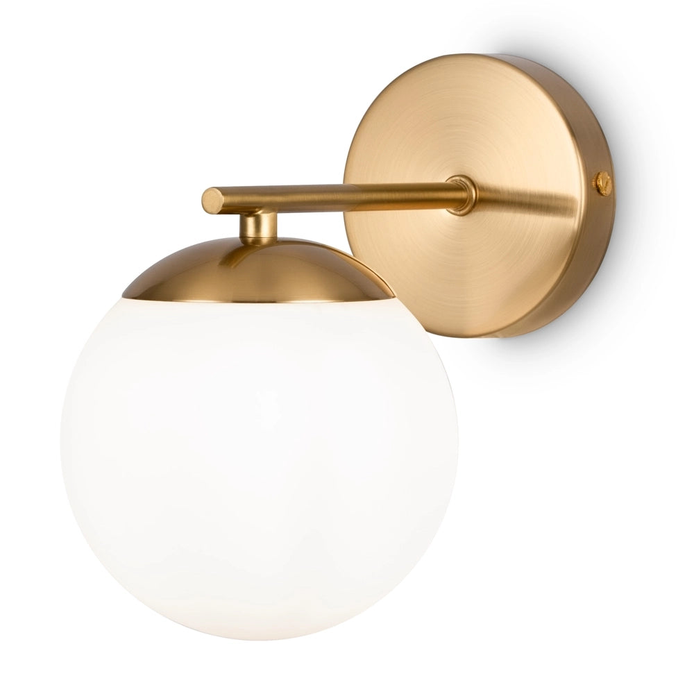 Applique Maytoni Marble MOD187WL-01BS ottone sfera bianca