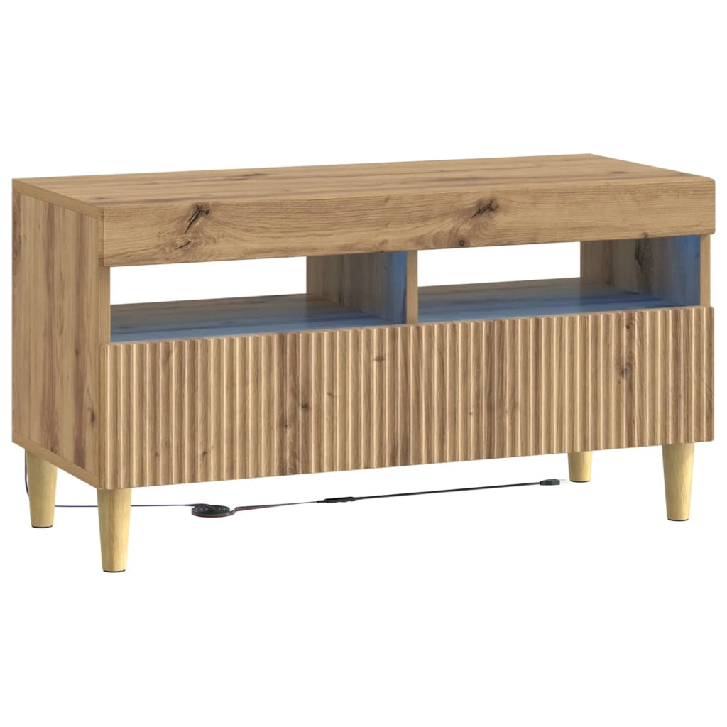 Mobile TV LED Rovere Artigianale Legno ingegnerizzato 896784