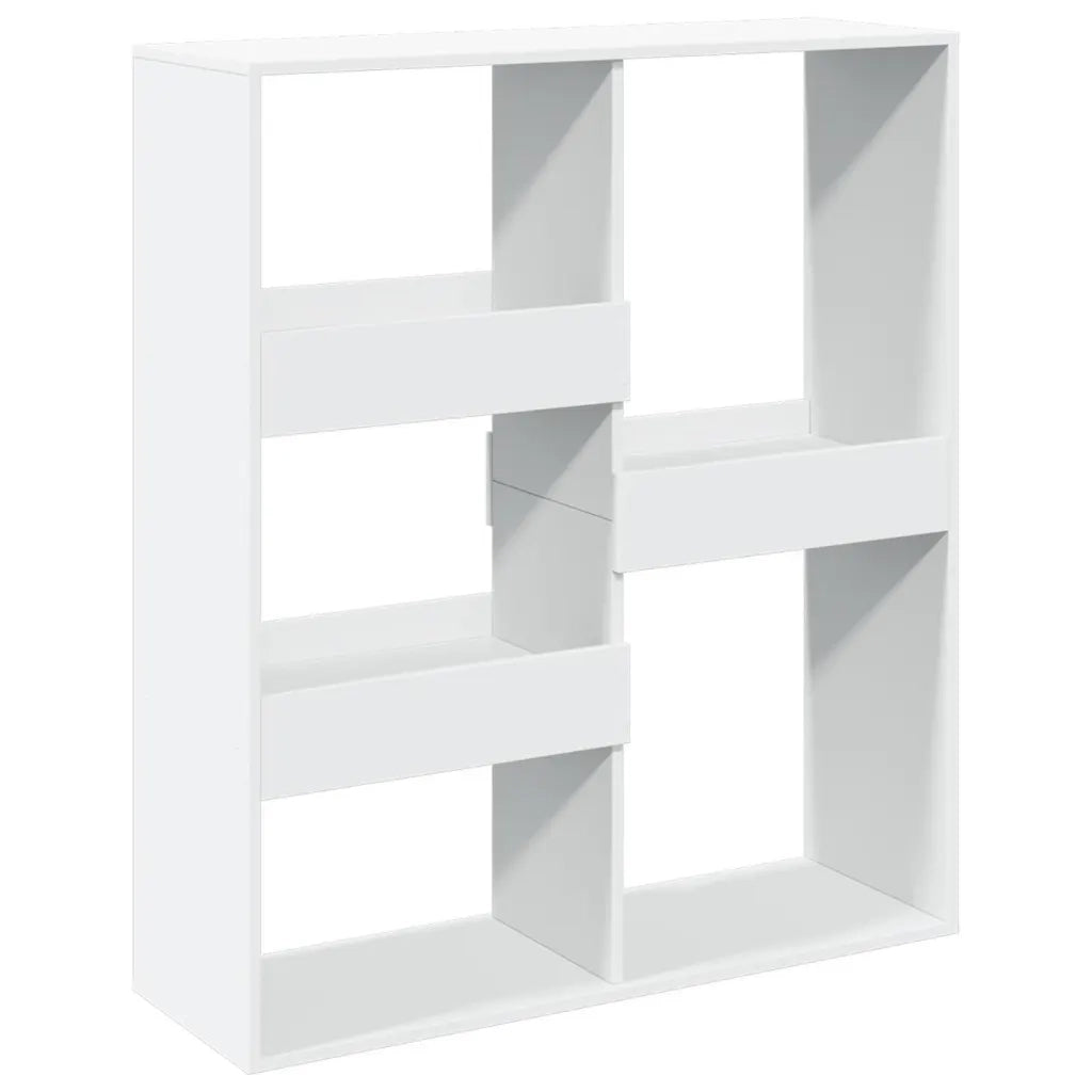 Libreria Divisorio-Scaffale per Libri-Mobile di Stoccaggio Bianco 100x33x115 cm