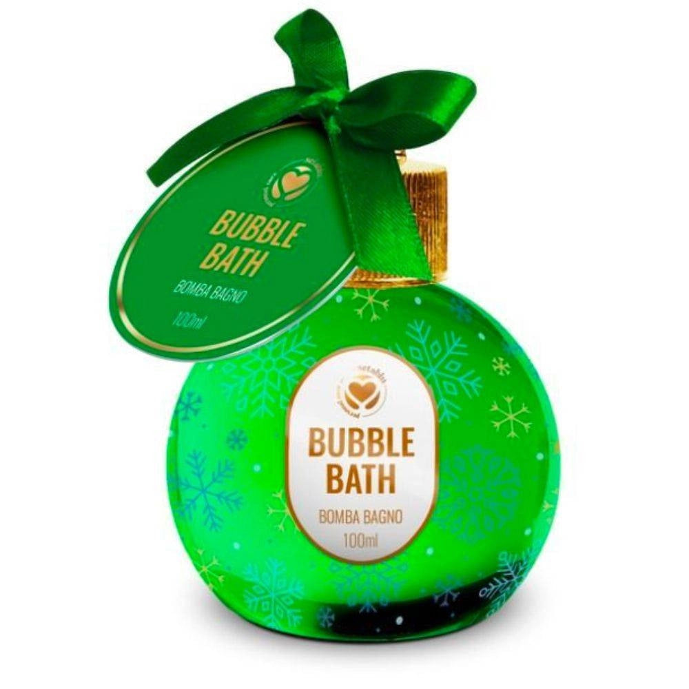 Trade Shop - Sapone Da Bagno 100ml Seta Blu Bubble Bath Idea Regalo Natalizio Colore Verde -