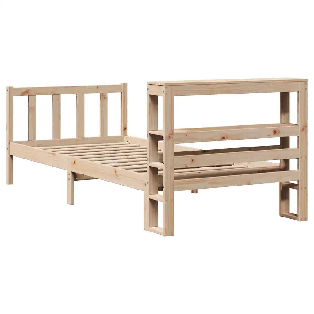Letto senza Materasso 90x200 cm in Legno Massello di Pino
