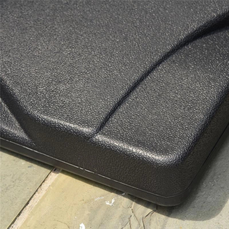BASE PER OMBRELLONE IN PLASTICA DA 20KG PER PALI DA 30-35-38MM COLORE NERO