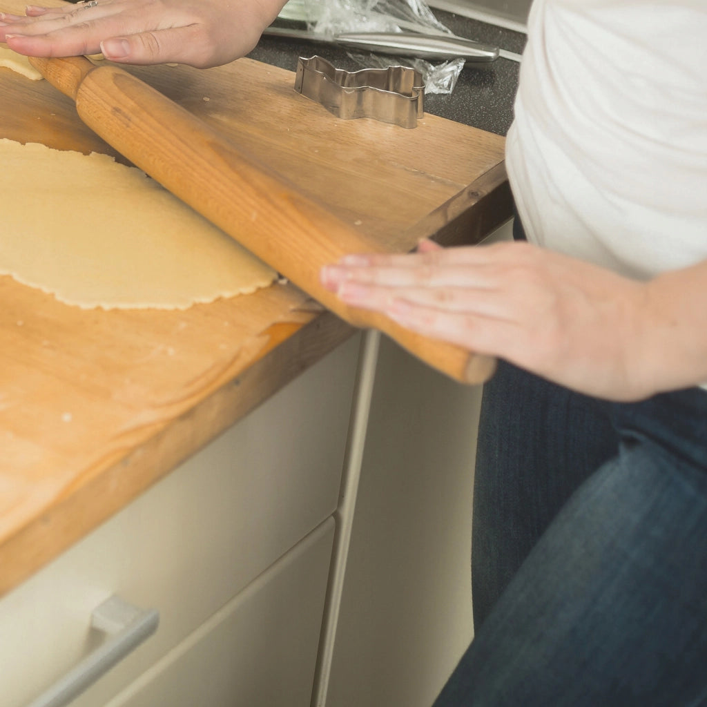 Tagliere da pasticceria grande in legno KADAX 63x50cm XXL monofacciale in legno massello per cucina