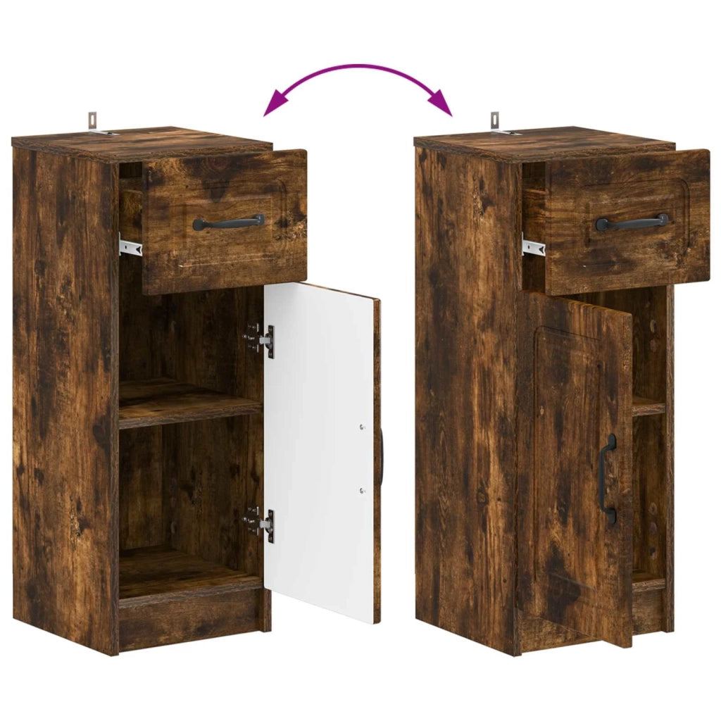Mobiletto da Bagno UTRECHT Rovere Fumo 30 x 31 x 77 cm 897710