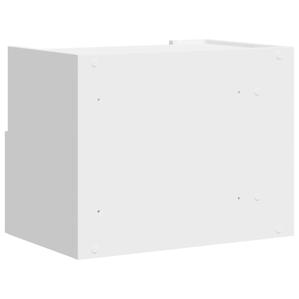 Comodini a Muro 2 pz-Set di 2 Tavolino da notte Bianchi 45x30x35 cm