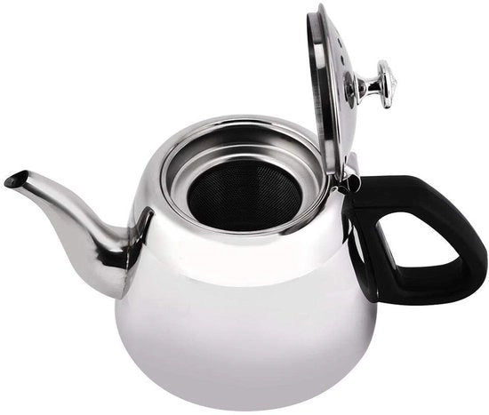 Bollitore 1,5 l/2 l - Acciaio Inossidabile 304 - Sostenibile - Filtro - Manopola Ergonomica - Facile da Pulire - Bollitore