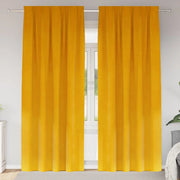 Tende oscuranti 2 pcs Giallo senape 140 x 260 cm Velluto 4107277