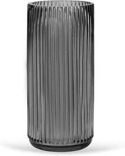 Vaso Cilindrico in Smoky Gray per Fiori - Vaso da Terra con Design Moderno - Decorazione Verticale Perfetta - Vaso per Fiori di Alta Qualità (25 cm)