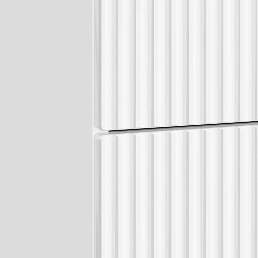 Armadio da Notte con cassetto Bianco Lucido 43 x 41 x 66,5 cm 894559