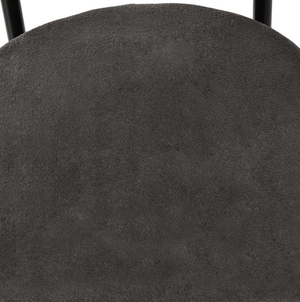 Poltrona 70x62x84 cm ergonomica con seduta ampia in ferro grigio scuro