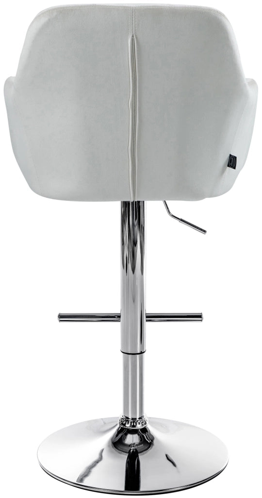 Barhocker Natoma Samt chrom