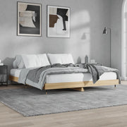 Giroletto senza Materasso Rovere Sonoma 200x200cm in Truciolato