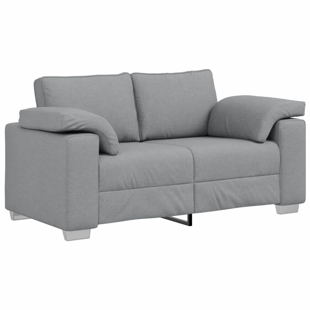 Divano 2 pcs Grigio chiaro 219 x 80 x 82 cm Tessuto 3324740